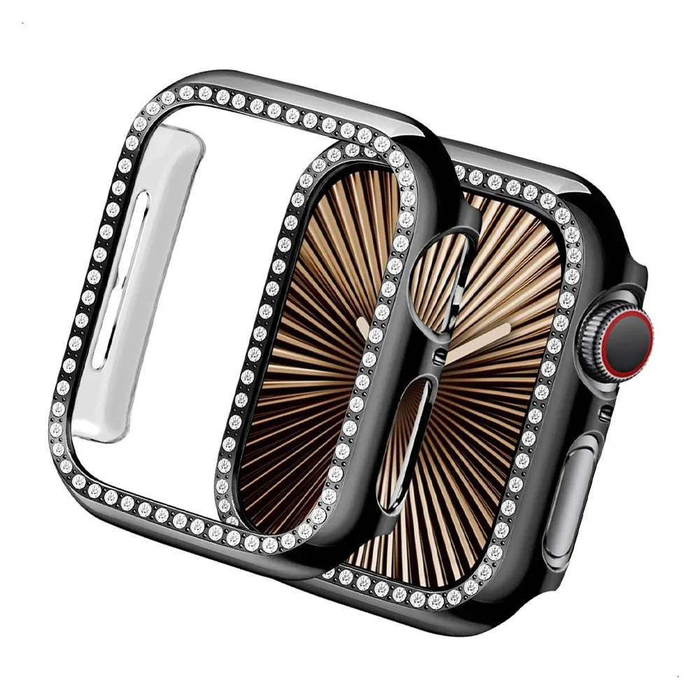 Case for Apple Watch 10 11 42mm 46mm Accessories Hollow Protective Diamond PC Bumper Shell Cover iwatch Series 11 10 protector