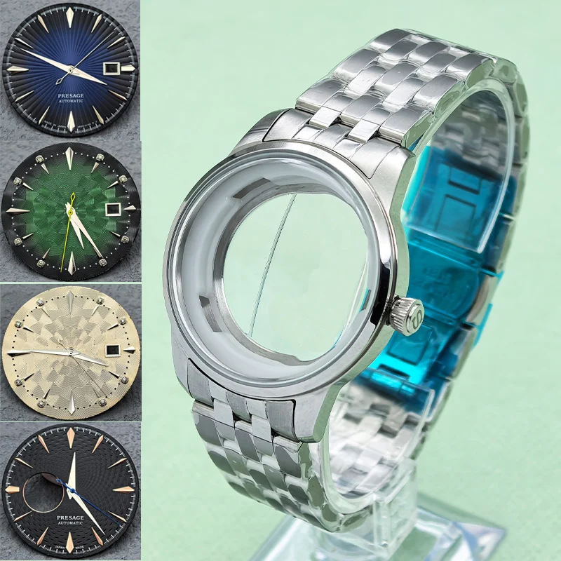 Customized NH35 Case 40mm Cocktail Watch Case Transparent Backcover Fits NH35 NH36 NH38 NH39 4R Movement 35mm Dial Cocktail Case