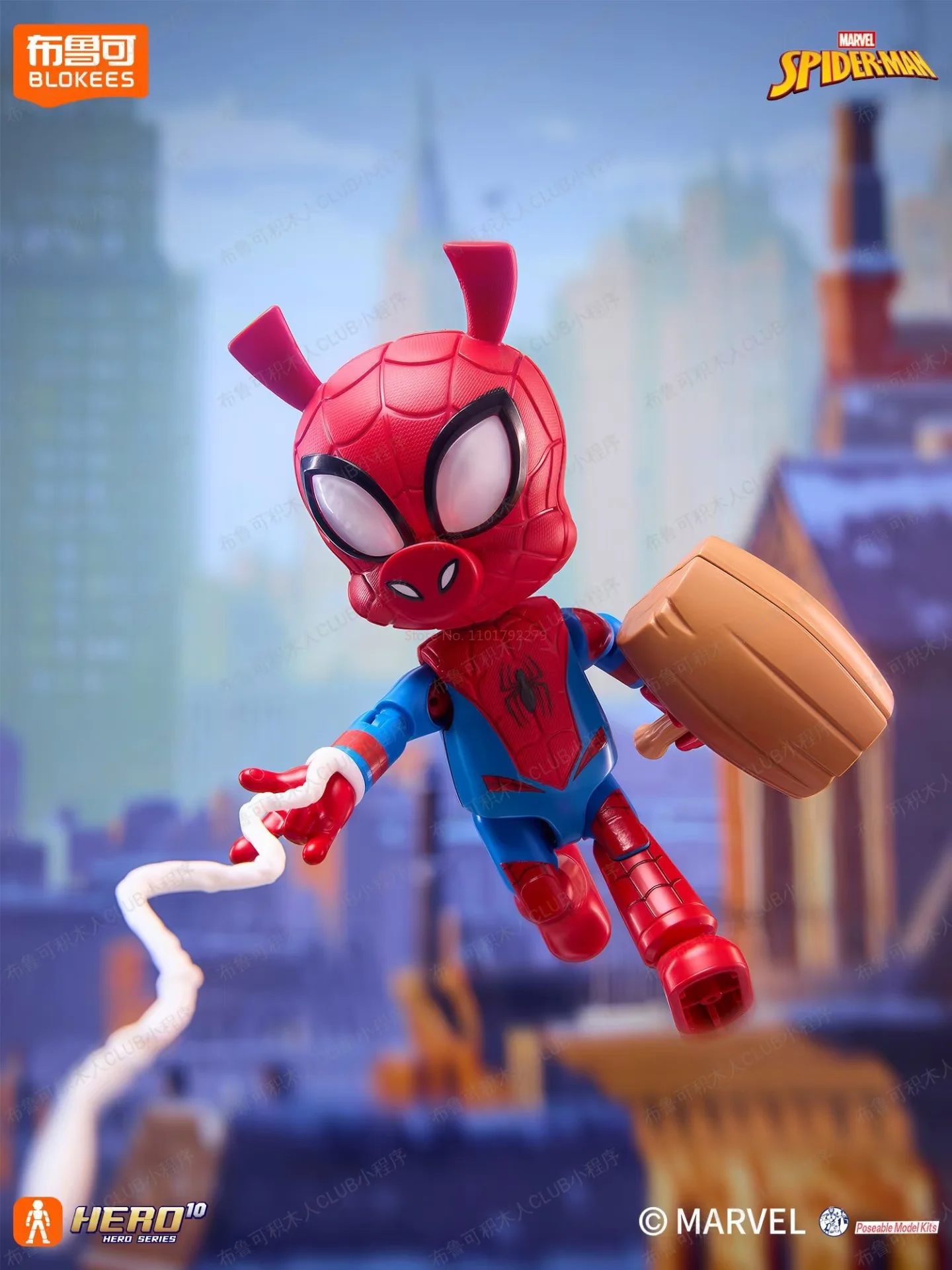 Spider-Man 5.0 Original Blokees Marvel Spider-Man V5 Serie Blind Box Puppe Montage Action Figur Überraschung Blind Box Spielzeug Geschenk