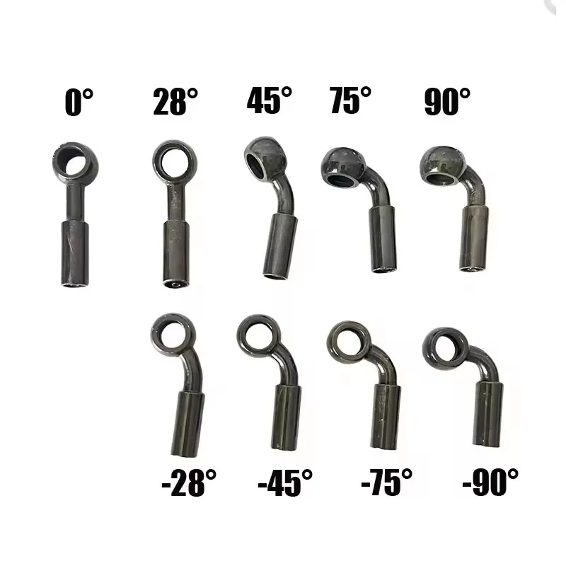 AN3 Cars Brake Hose Crimping Fitting Green Motorcycle Hydraulic Oil Pipe Connector Brake Clutch Oil Hose Screw Adapter M10X1