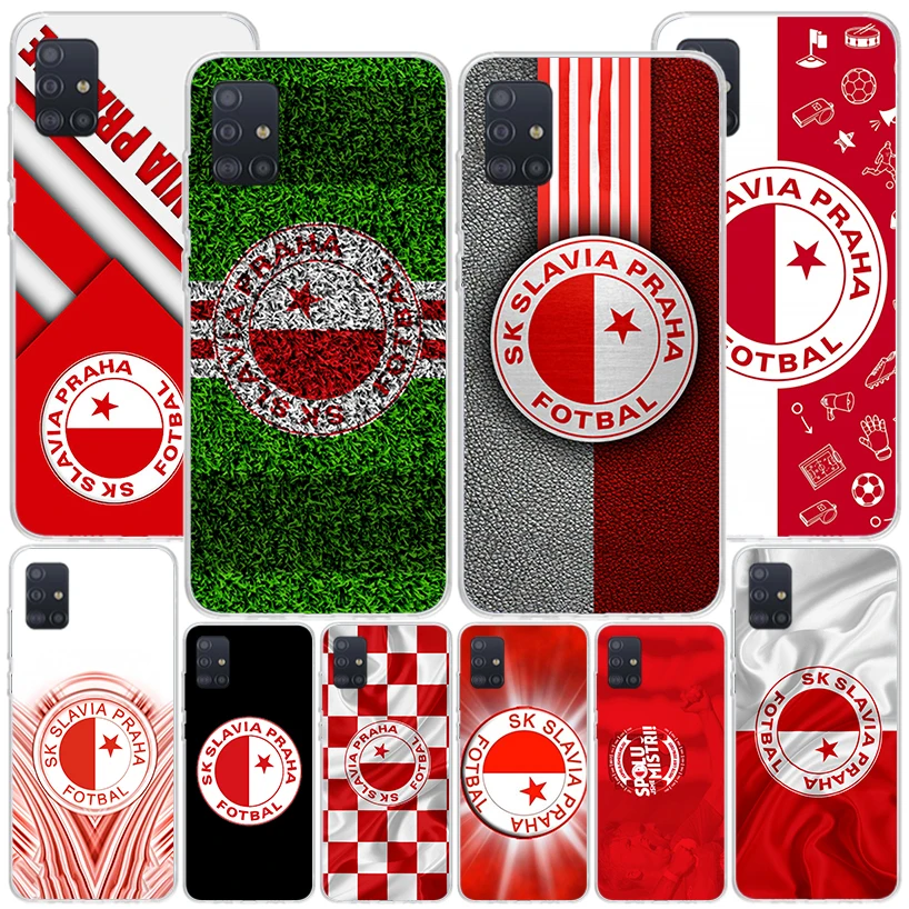 Sk Slavia Praha Czech Republic Phone Case For Samsung Galaxy A51 A41 A31 A21S A11 A01 A71 A50S A40 A30 A20S A10S A6 A7 A8 A9 Pri