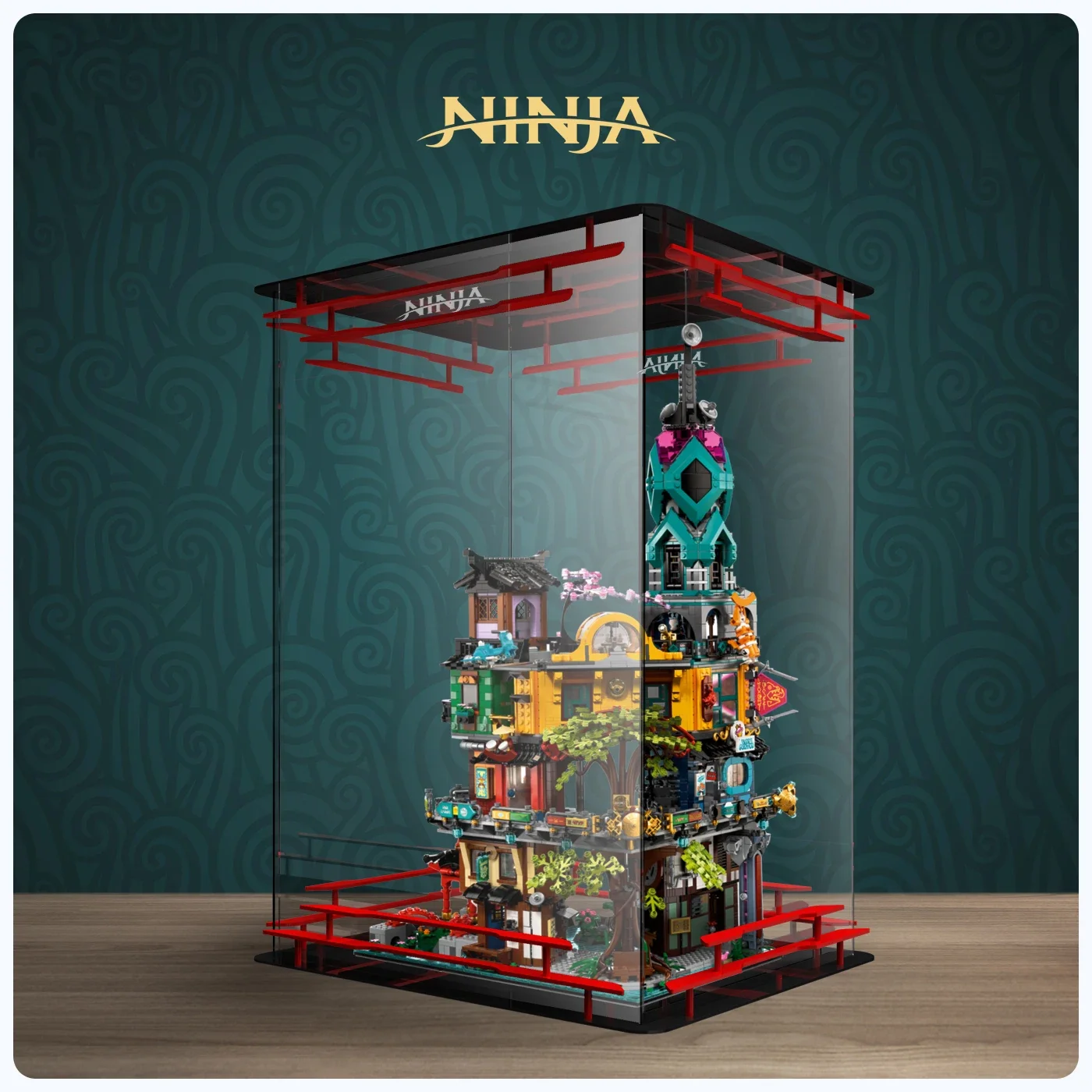 

Акриловая витрина строительных блоков 3 мм, витрина для городского сада 71741, Сенбон Тории (не включая комплект блоков)