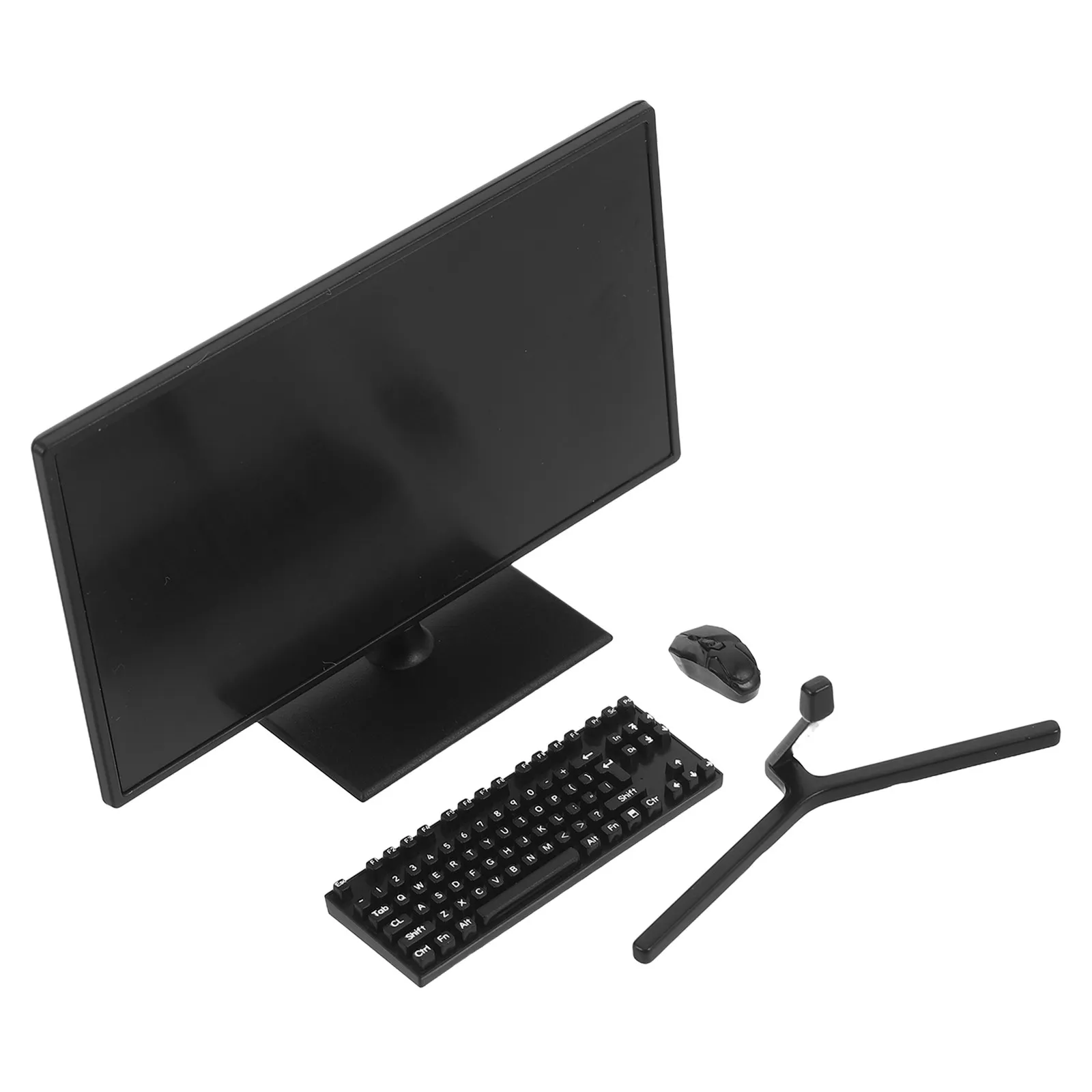 

1Set Simulation Miniature Computer Set Mini Desktop Pc Keyboard Mouse Office Furniture Accessories for Kids Dollhouse Decoration