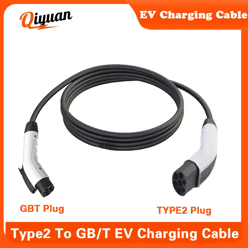 32A Type2 to GBT EV Charging Cable 3M 1Phase 7KW Electric Vehicle GB/T Car EVSE Charging Cord For IEC 62196-2 Charger Station