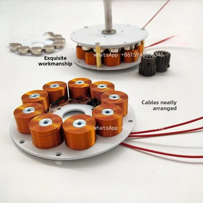 Micro Disc Core Generator Low Speed, High Power Generation, Multi-pole, Three-Phase Alternating Generator