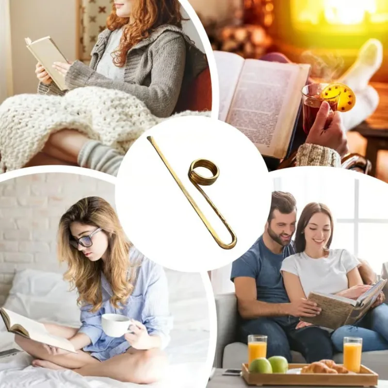 حامل الكتب حلقة المرجعية المعدنية الإبهام كتاب صفحة حامل البنصر كتاب فتاحة حامل لمحبي الكتاب