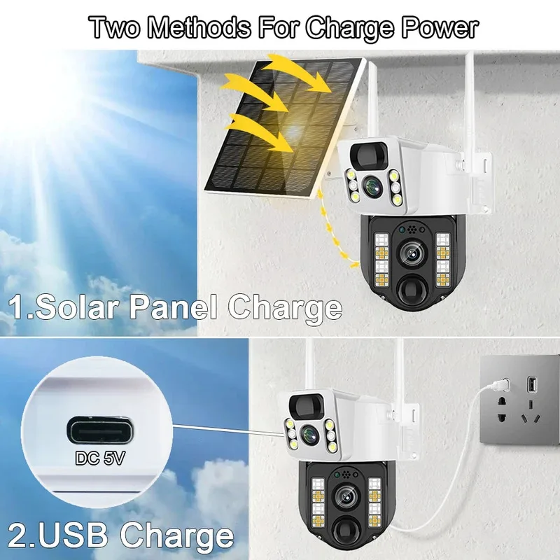 8-мегапиксельная Wi-Fi камера, камеры видеонаблюдения, наружный монитор, домашний PIR-гуманоид, обнаружение безопасности