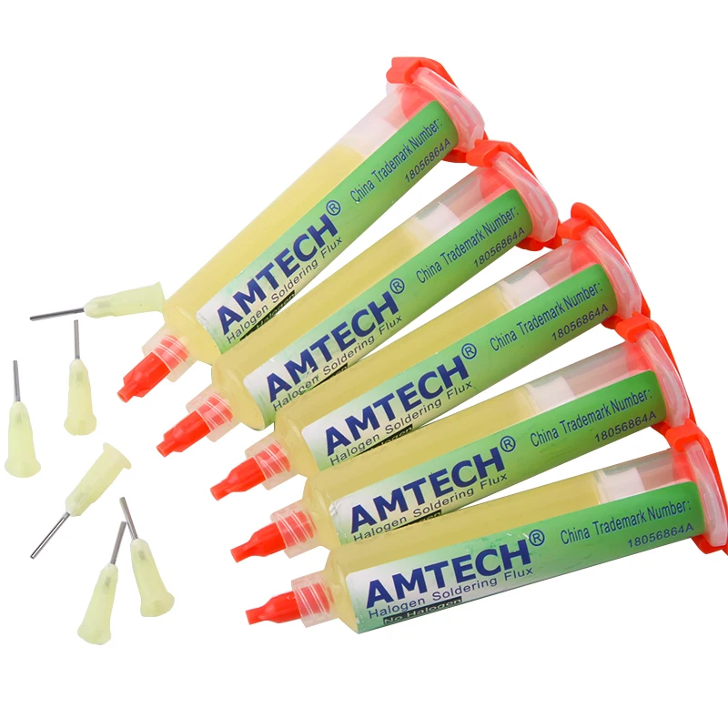 Amtech Nc-559-asm Flux Soldering paste Soldering flux soldering fluxo de soldagem smd bga Dispensing needle flute Welding Flux