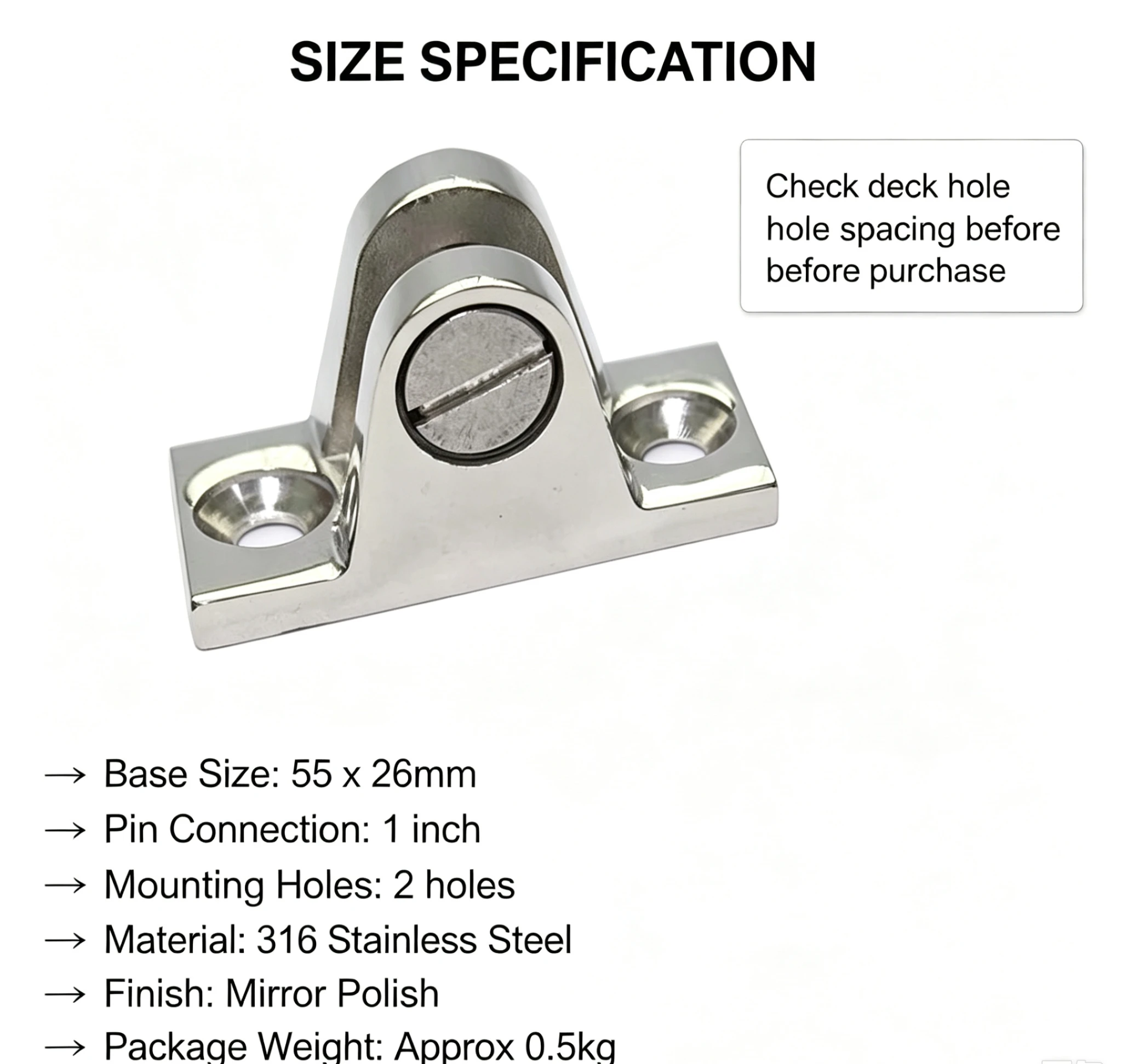 55*26mm * 1 Zoll 316 Edelstahl – Deck Screw Stainless Bewertung und Preis