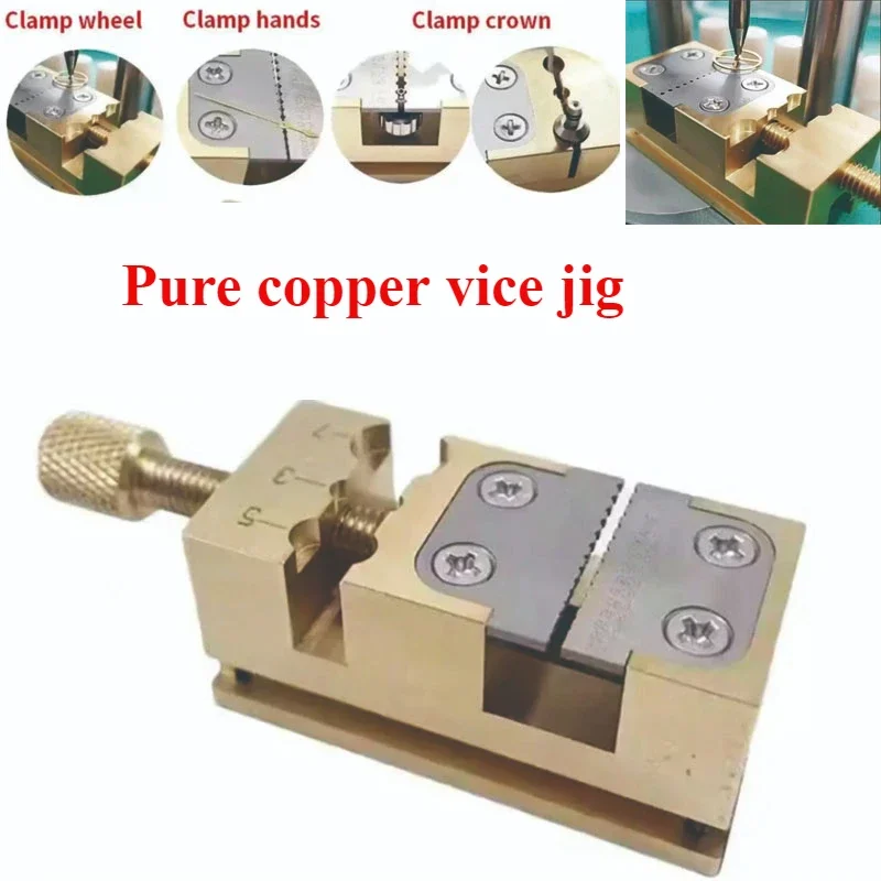 

Hand Tool Mini Vise Micro Clamping Vise Brass Material Watch and Parts Mechanical Model Pure Copper Pliers Fixture Pointer Tube