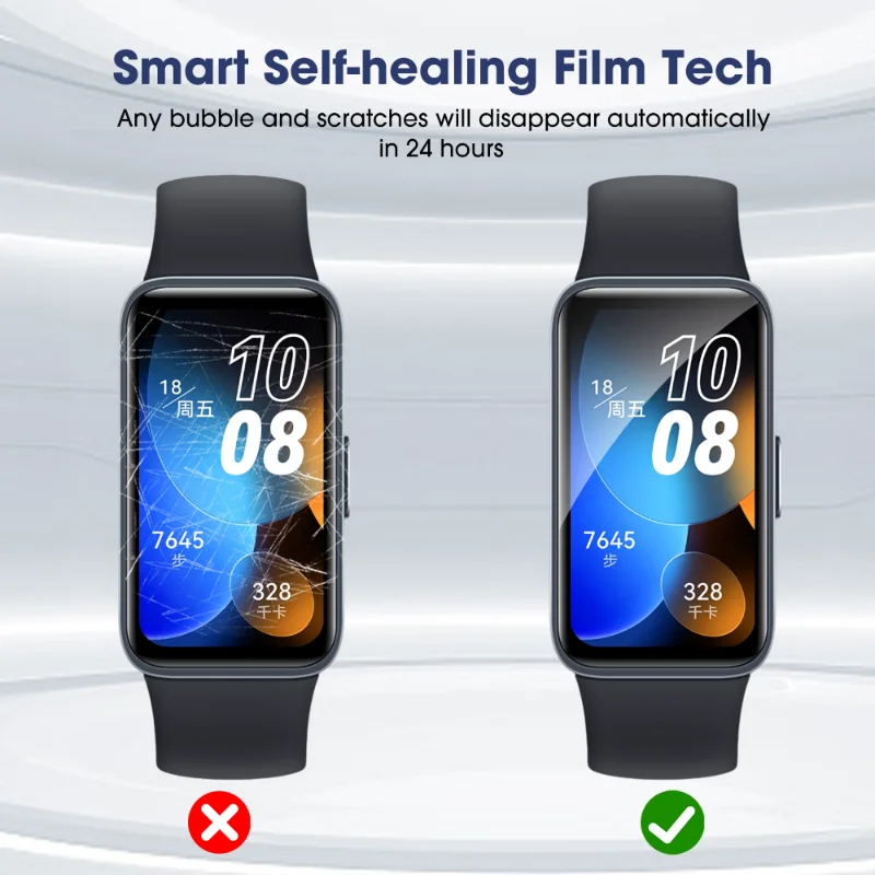 Hydrogel Film For Huawei Watch Band 8 7 6 Soft TPU Full Screen Protector For Huawei Band 8 HD Smart Watch Clear Film Not Glass