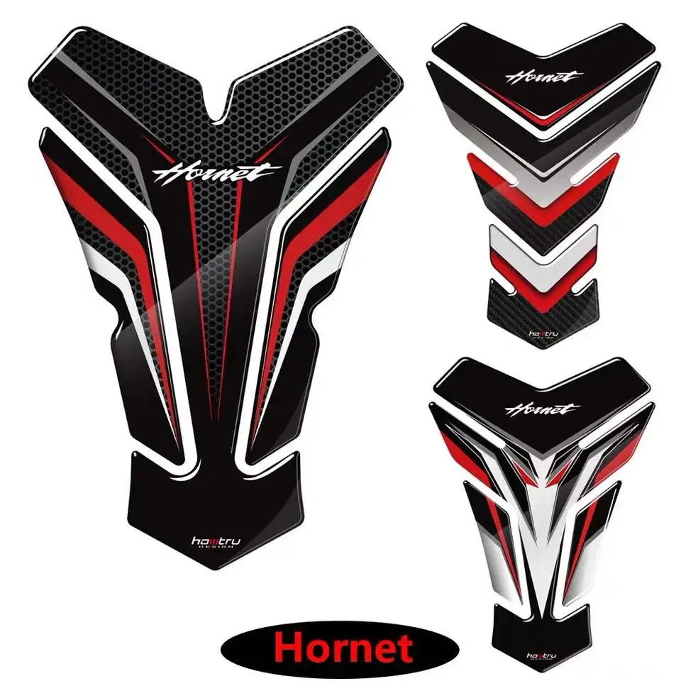 

Motorcycle FOR HONDA HORNET CB900 CB1000 CB1300 Tankpad Sticker Fishbone 3D Tank Pad Stickers Oil Gas Protector Cover Decoration