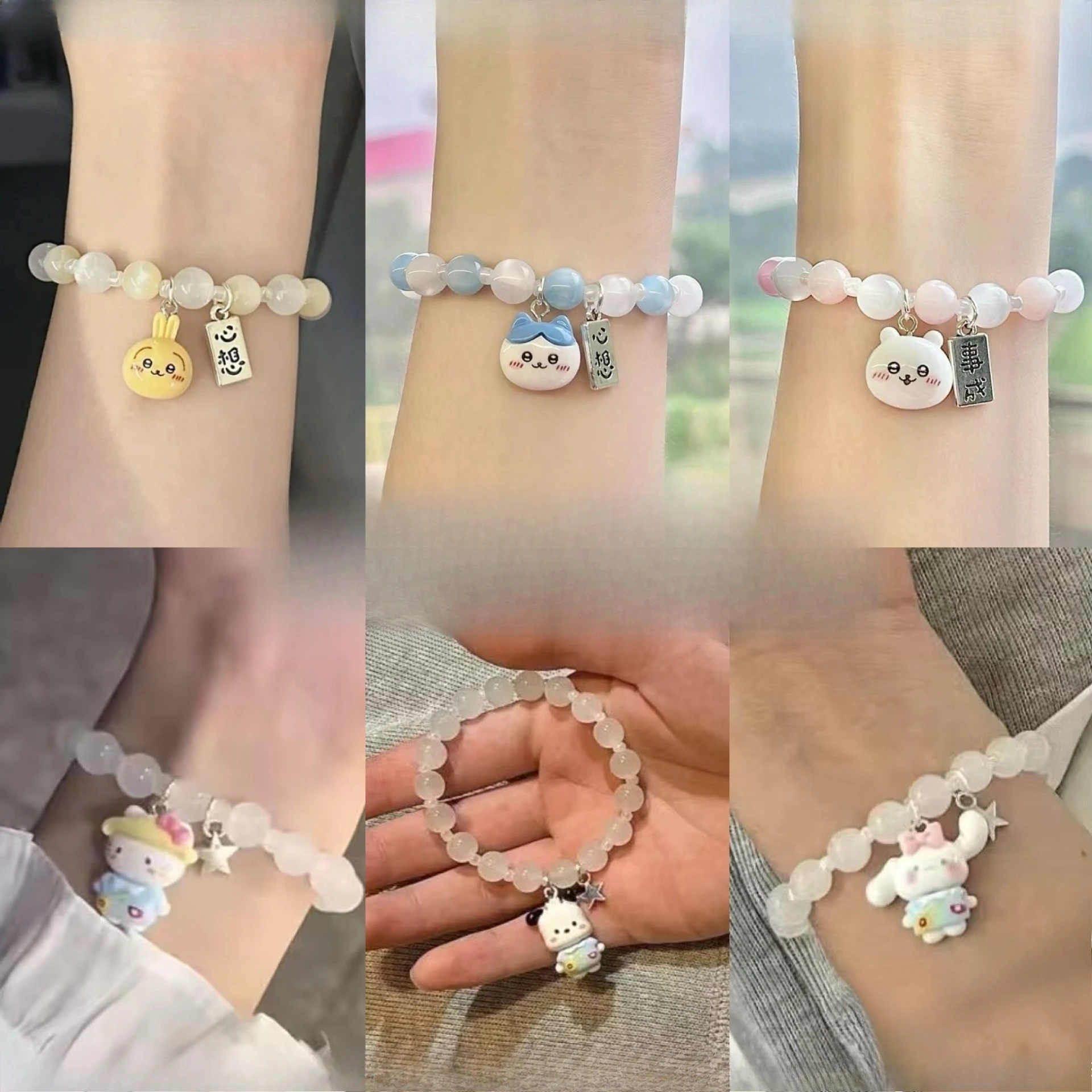 

Miniso Sanrio's тот же дорогой пакетчард KT простой браслет с котом пара подруги