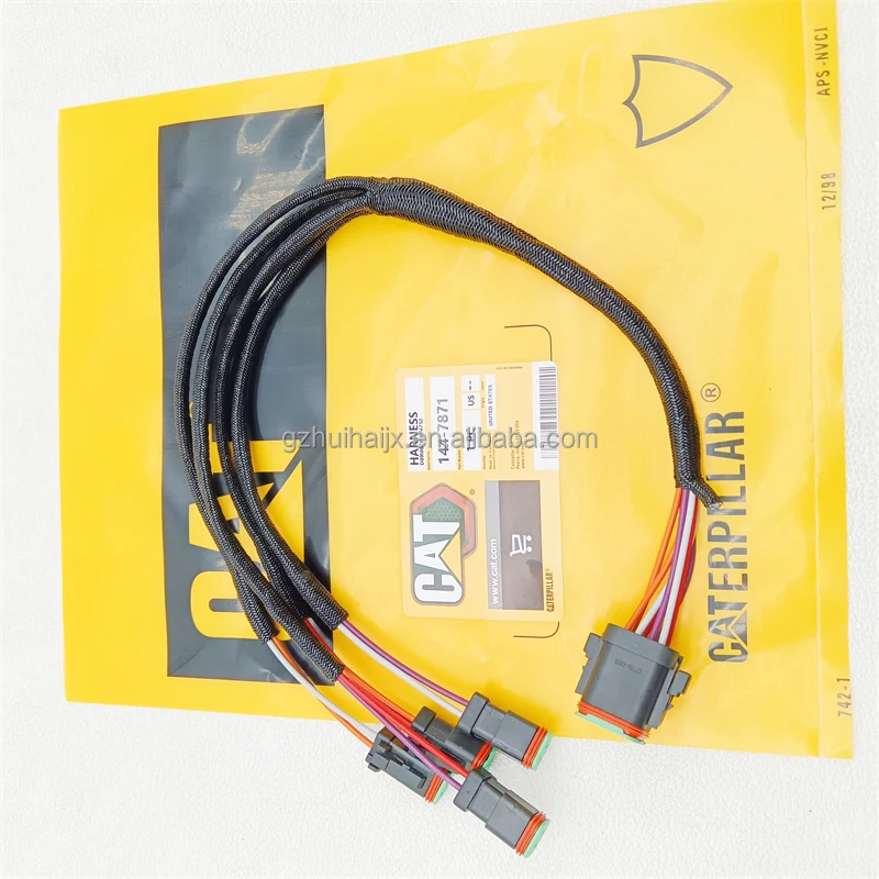 Construction Machinery Part Wiring Harness 144-7871 1447871 Transmission Speed Sensor Harness for  Bulldozer D6R