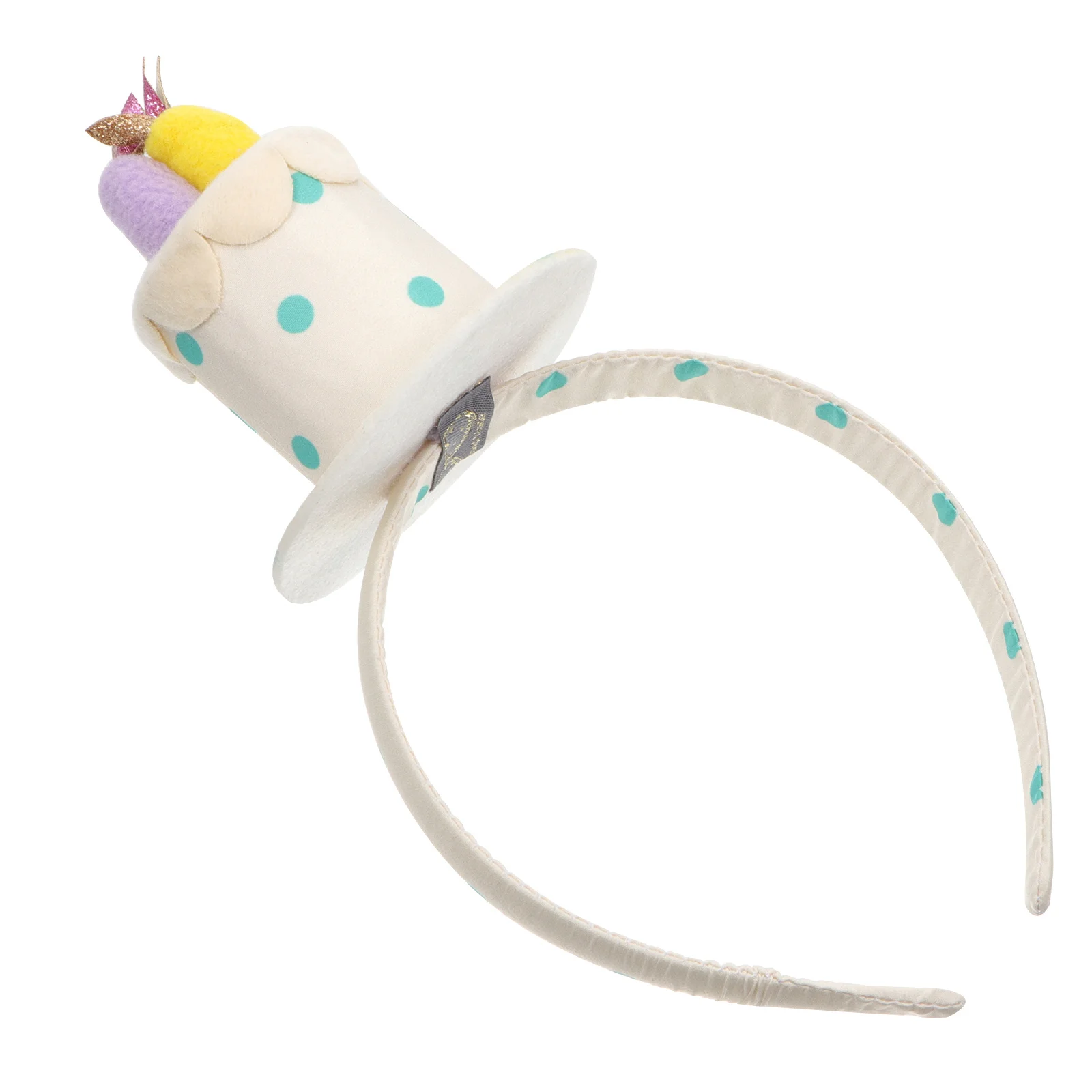 

1Pcs Birthday Headpiece Kids Hair Clasp Beautiful Color Matching Delicate Lovely Design Birthday Atmosphere Foil Gift