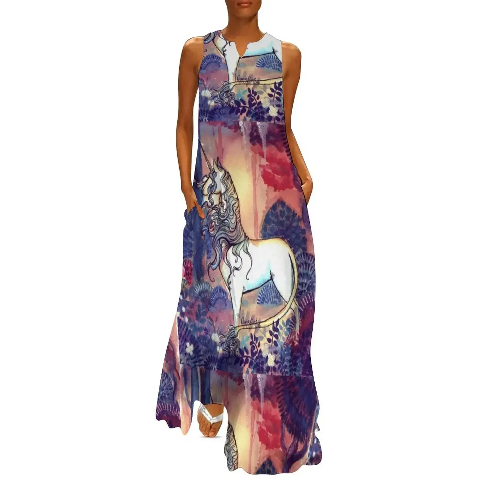 

The last Unicorn Long Dress women dress summer clothes Cocktail of dresses Dress