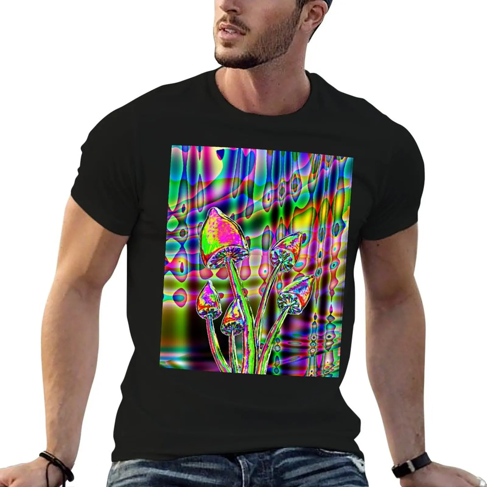 Acid Drip T-Shirt Big Size Crew Neck T-Shirt
