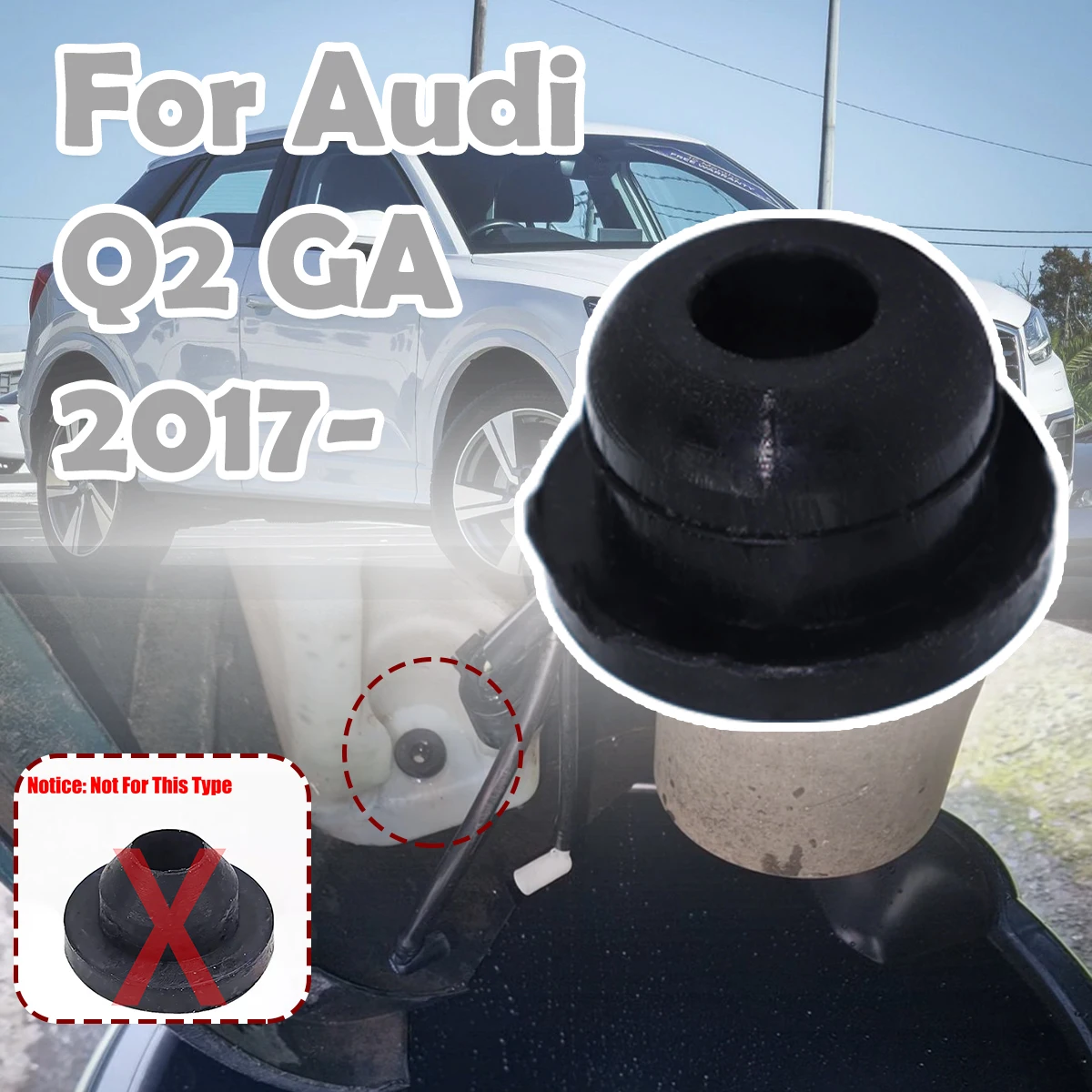 

Car Windshield Washer Headlight Pump Seal Water Reservoir Gasket Grommet Mount Cap Plug For Audi Q2 GA 2017- Q7 Q5 Q3 VW Caddy