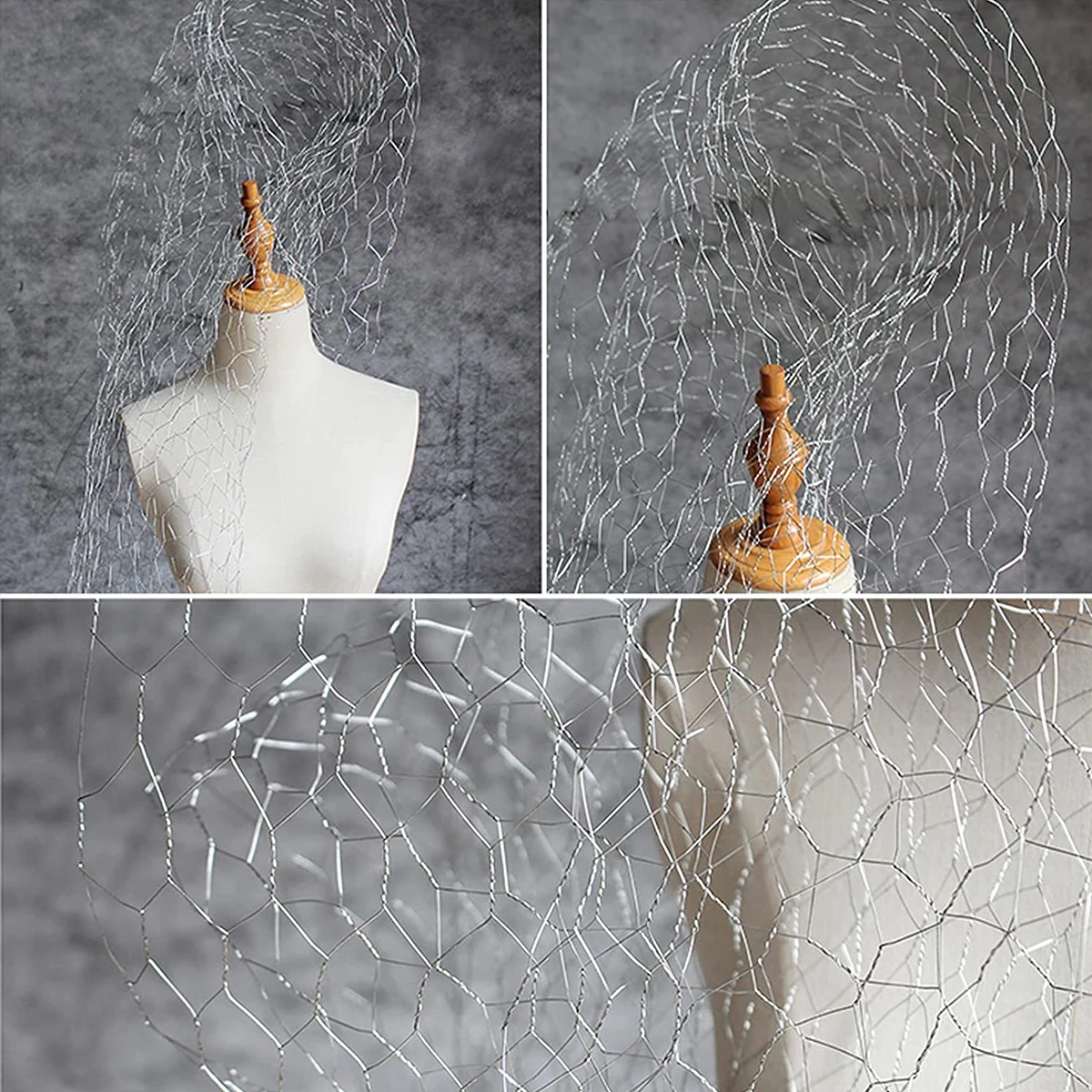 1pc Metal Netting DIY Wire Mesh Animal Plant Fence Netting Durable Protection Multipurpose Chicken Wire Net for Garden Courtyard