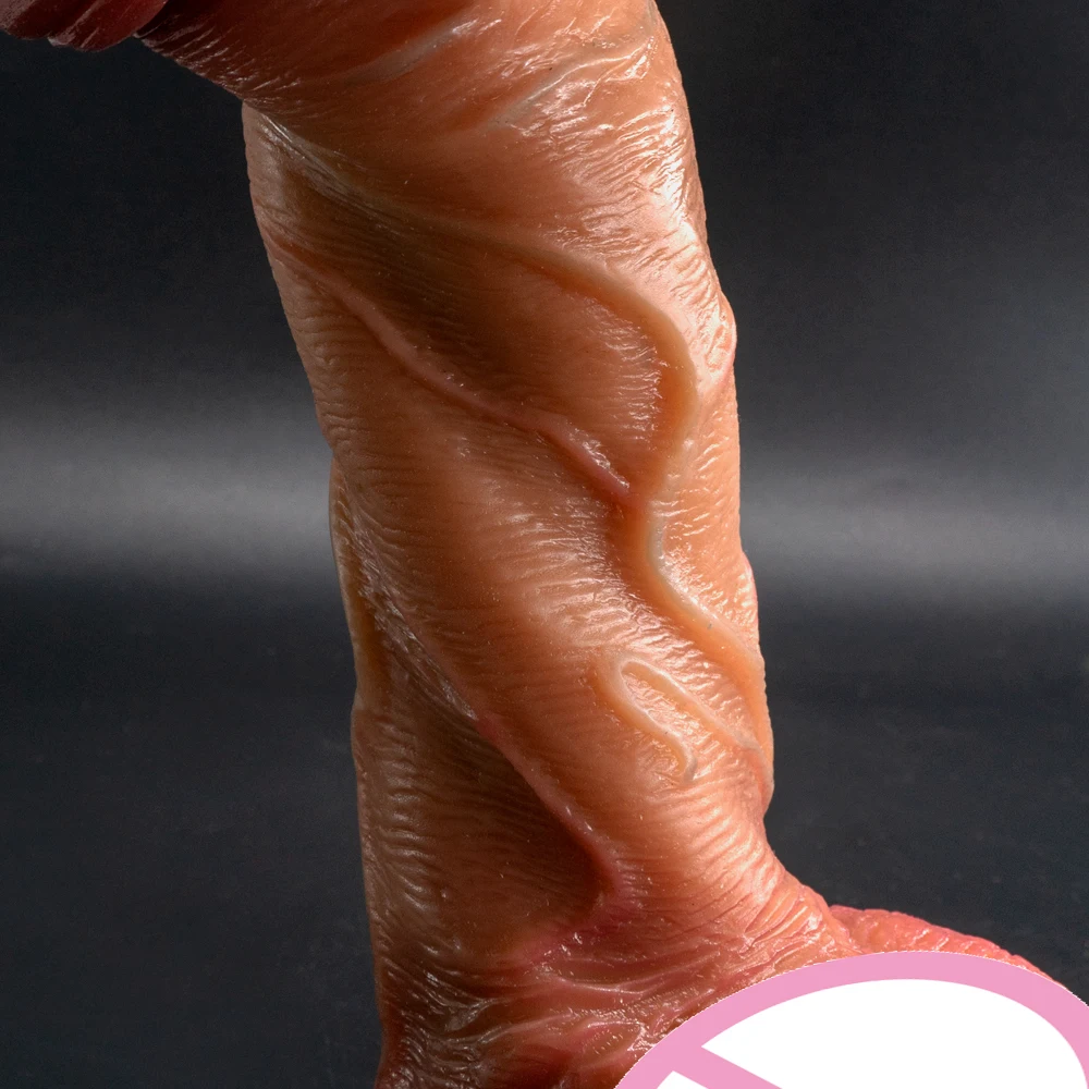 New Soft Real Penis Big Silicone Dildo Skin Feel Suction Cup Thick Cock Anal Adult Toy for Men Women Gay G Point Masturbate Dick