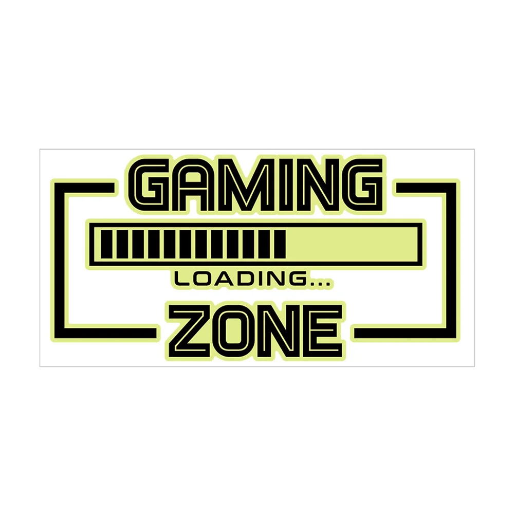 Game Glow Stickers Gaming Zone Decorative Wall Gaming-zone Reflective Decal Loading Self-adhesive Fluorescence