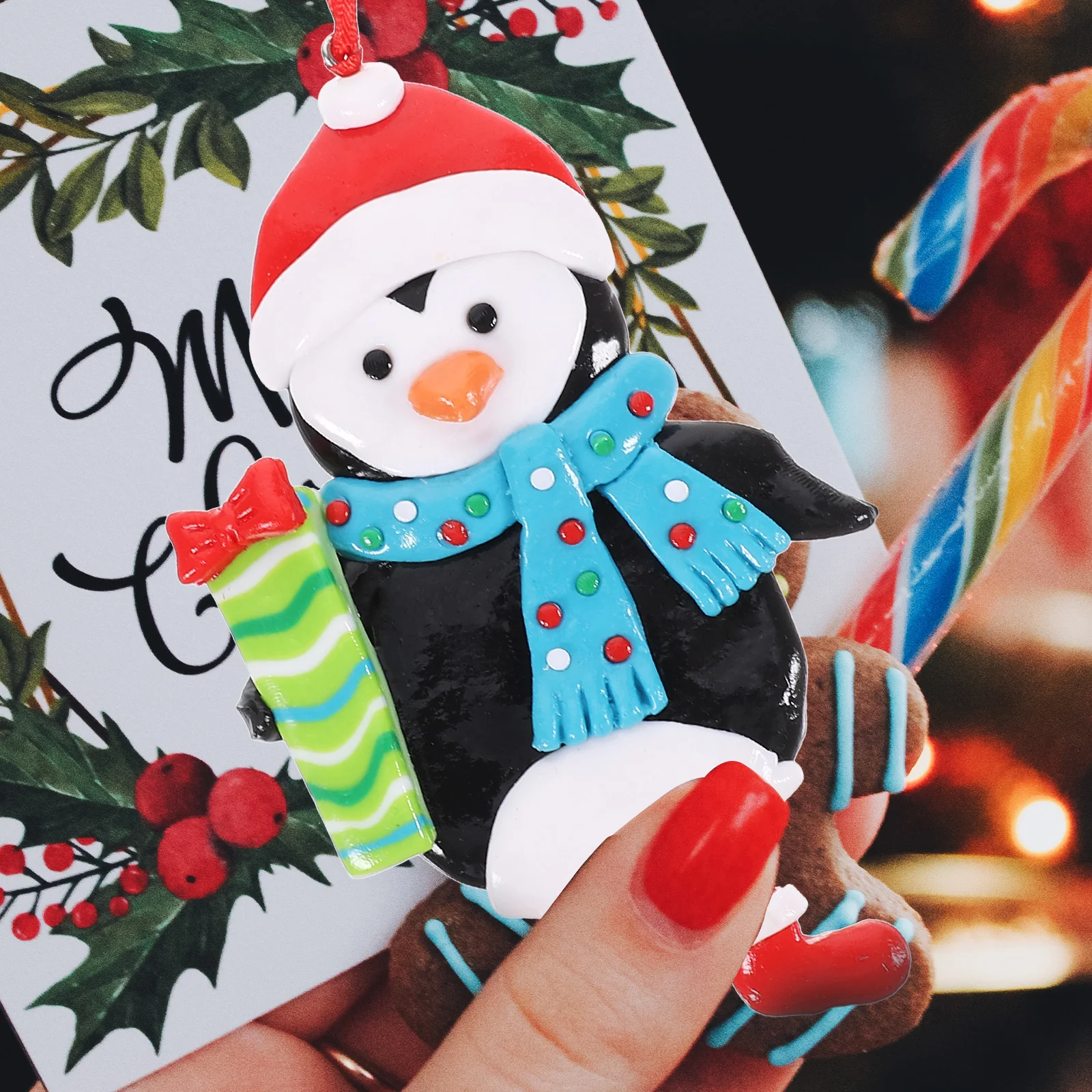

Tree Hanging Ornament Christmas Party Decor Holiday Decoration Pendant Cartoon Design Lightweight For Home Fireplace Tabletop