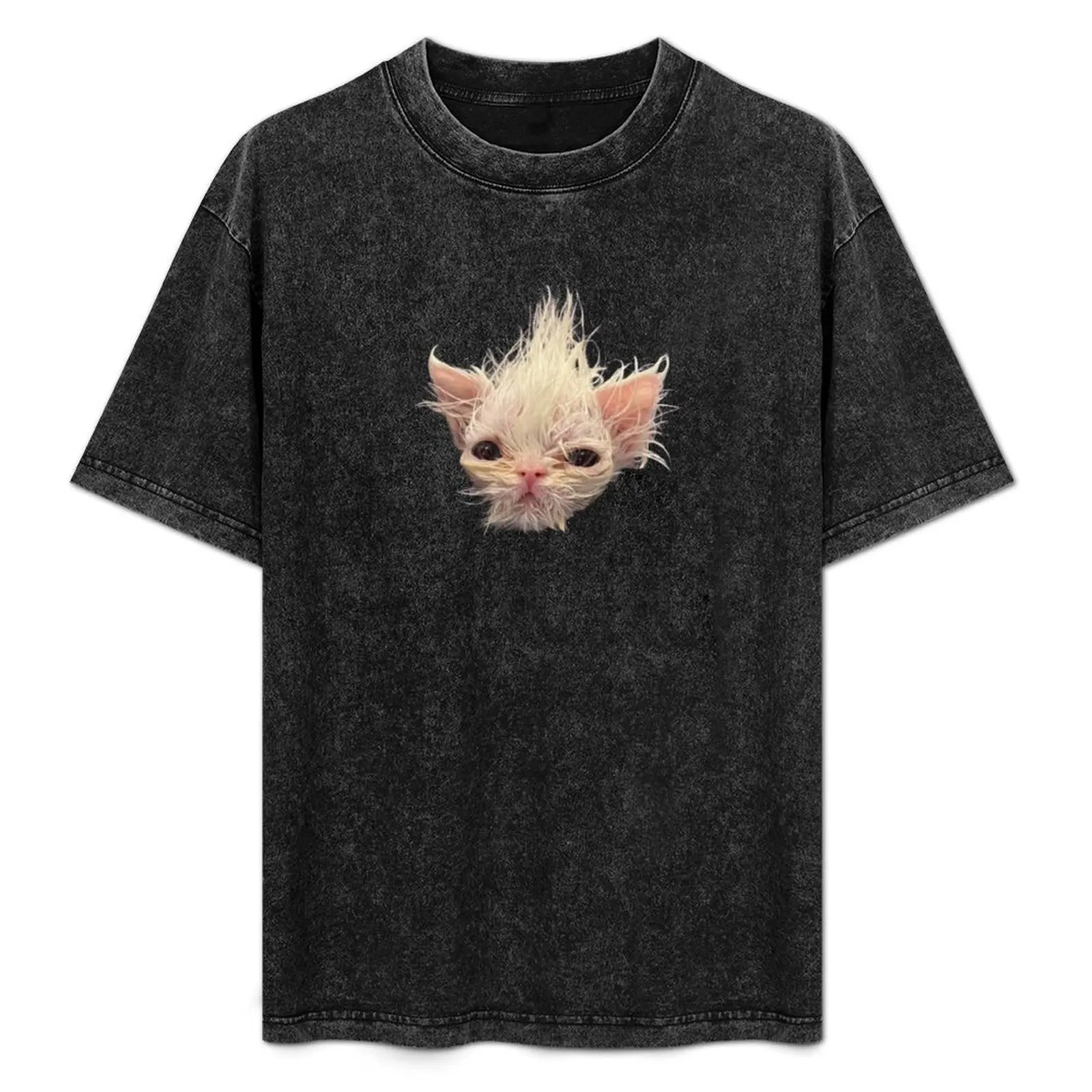 wisp the cat - skrunkly face T-Shirt vintage customs design your own graphic tee shirt oversizeds mens t shirts casual stylish