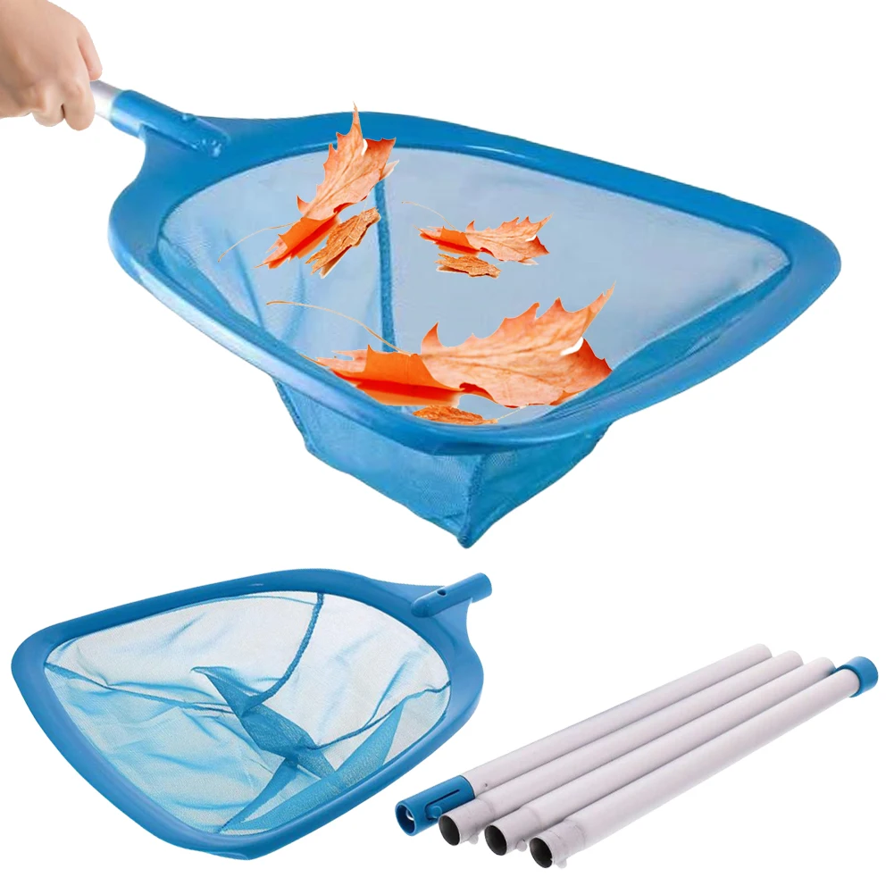 

Swimming Pool Skimmer Net with Metal Pole Ultra Fine Mesh Netting Bag Basket Pool Leaf Skimmer Leaf Rake Net Pool Accessories