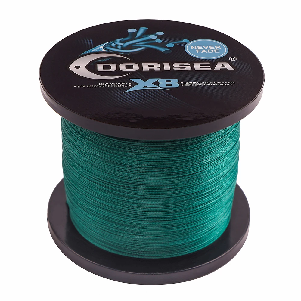 

DORISEA "NEVER FADE" Green 8 Strands 100M 300M 500M 1000M 2000M PE Multifilame Braided Fishing Line Wire