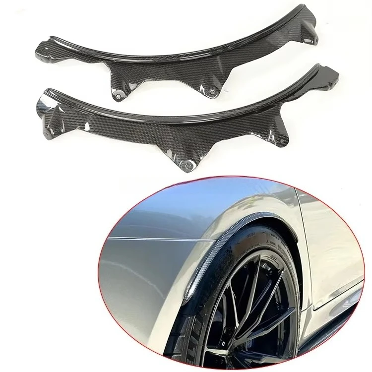 Dry Carbon Fiber M5 Style Widen Wheel Eyebrow Extension Arch Guards Mud Flaps for 5 Series G30 G38 M5 F90