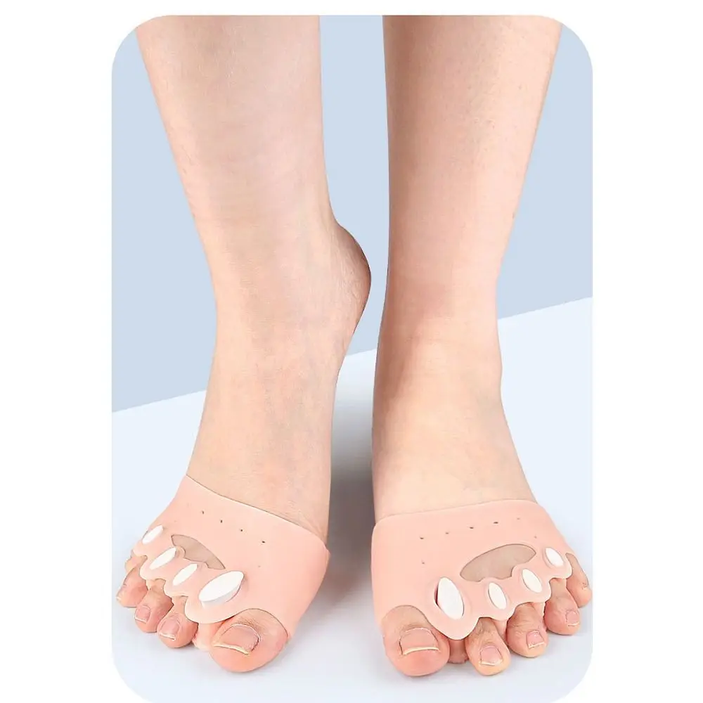 

2pcs NEW Washable Toe Separators Soft Elastic Hallux Separator Toes Spreader Foot Care