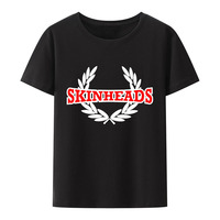 Skinhead Laurel Man T Shirt Oi Ska Skins Scooters Punks Rudeboys Spirit of Tops Unisex Loose Breathable Graphic Tees Streetwear