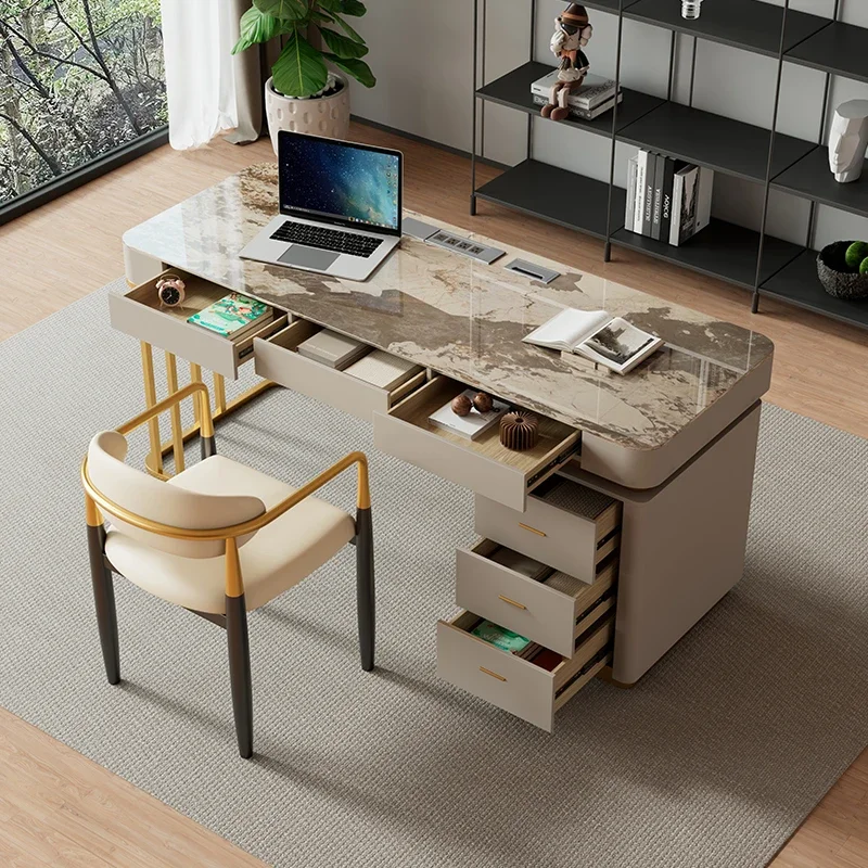 Desktop Desk Office Furniture Study Table Conference Tables Auxiliary Multifunction Home Student Work Corner Ufficio Room Simple