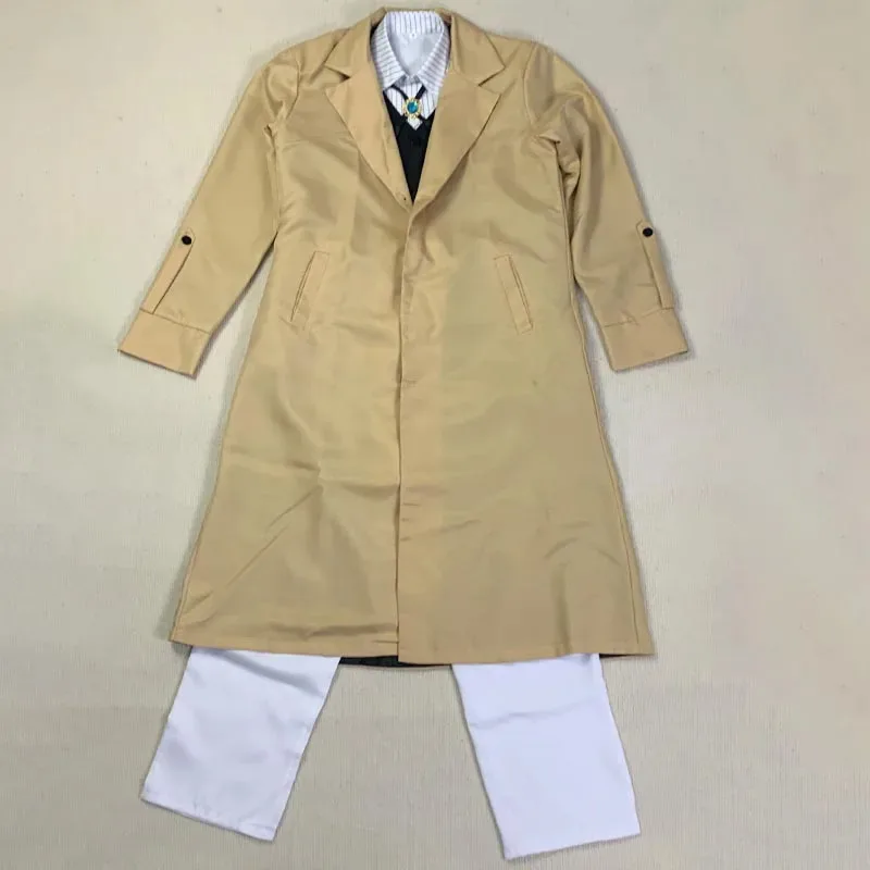 Dazai Cosplay Costume  Detective Dazai Osamu Outfits include Trench Coat Shirt Vest Pants For Adult Halloween Party sets