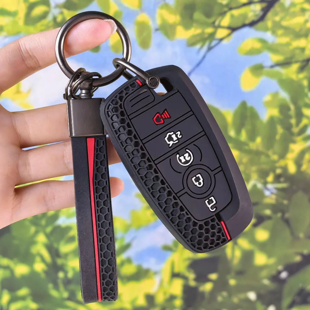 Car Remote Key Case Cover for Ford Fusion Mustang Kuga Ecosport Explorer F-150 F-250 F-350 F-450 F-550 Raptor F150 Accessories