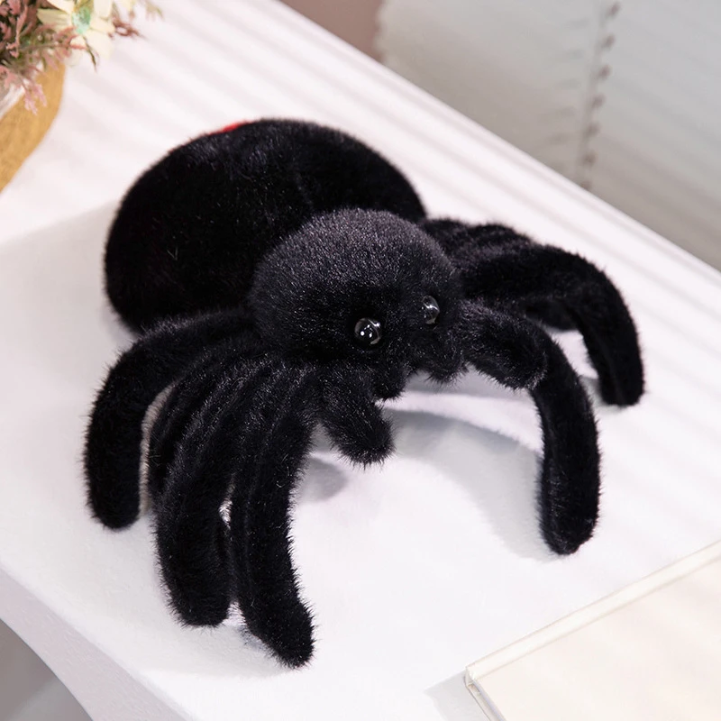 Criativo simulado aranha boneca brinquedo de pelúcia kawaii decoração para casa travesseiro engraçado complicado brinquedos macio recheado crianças brinquedos presentes