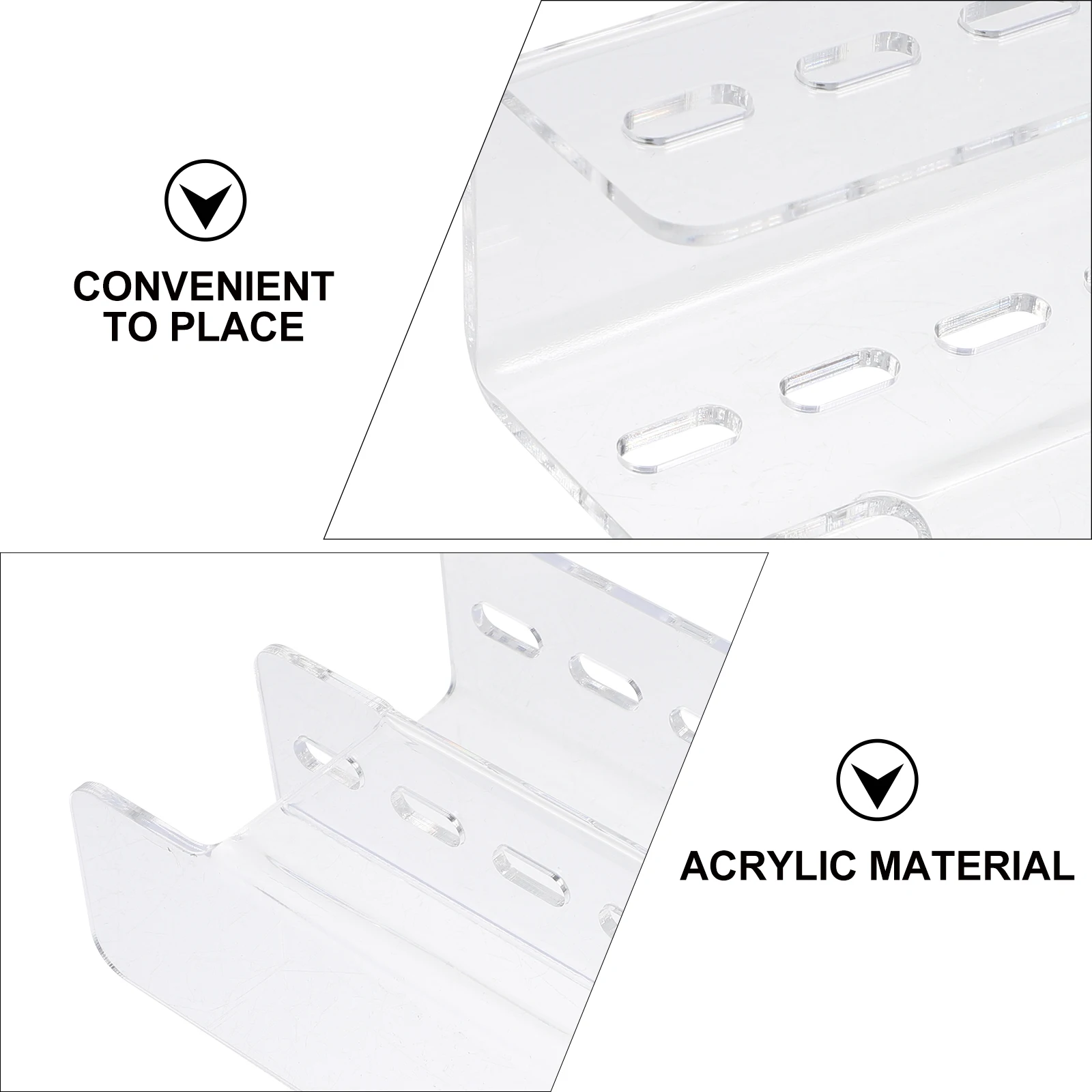 Wimpernpinzette-Ausstellungsständer, transparenter Acryl-Halter, Rack für Verlängerungen, Cluster, Make-up-Organizer, praktische Langzeitgebrauch