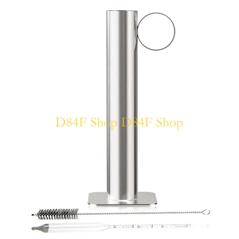 D84F Comprehensive Maple Syrup Hydrometer Set with Stainless Steel Test Cup for Measuring Syrup Sugar Content