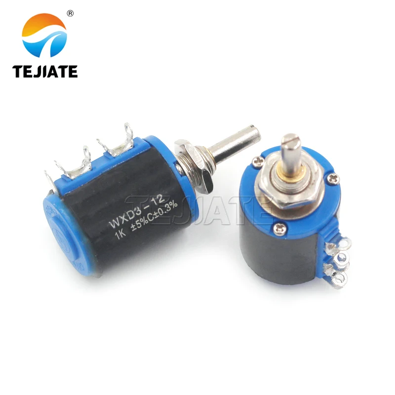 1 Stuks Wxd3 WXD3-12 Potentiometer Draadgewonden Multi-Draai 100r 200r 220r 470r 1K 2.2K 3.3K 4.7K 10K 22K 33K 47K Zonder Knop