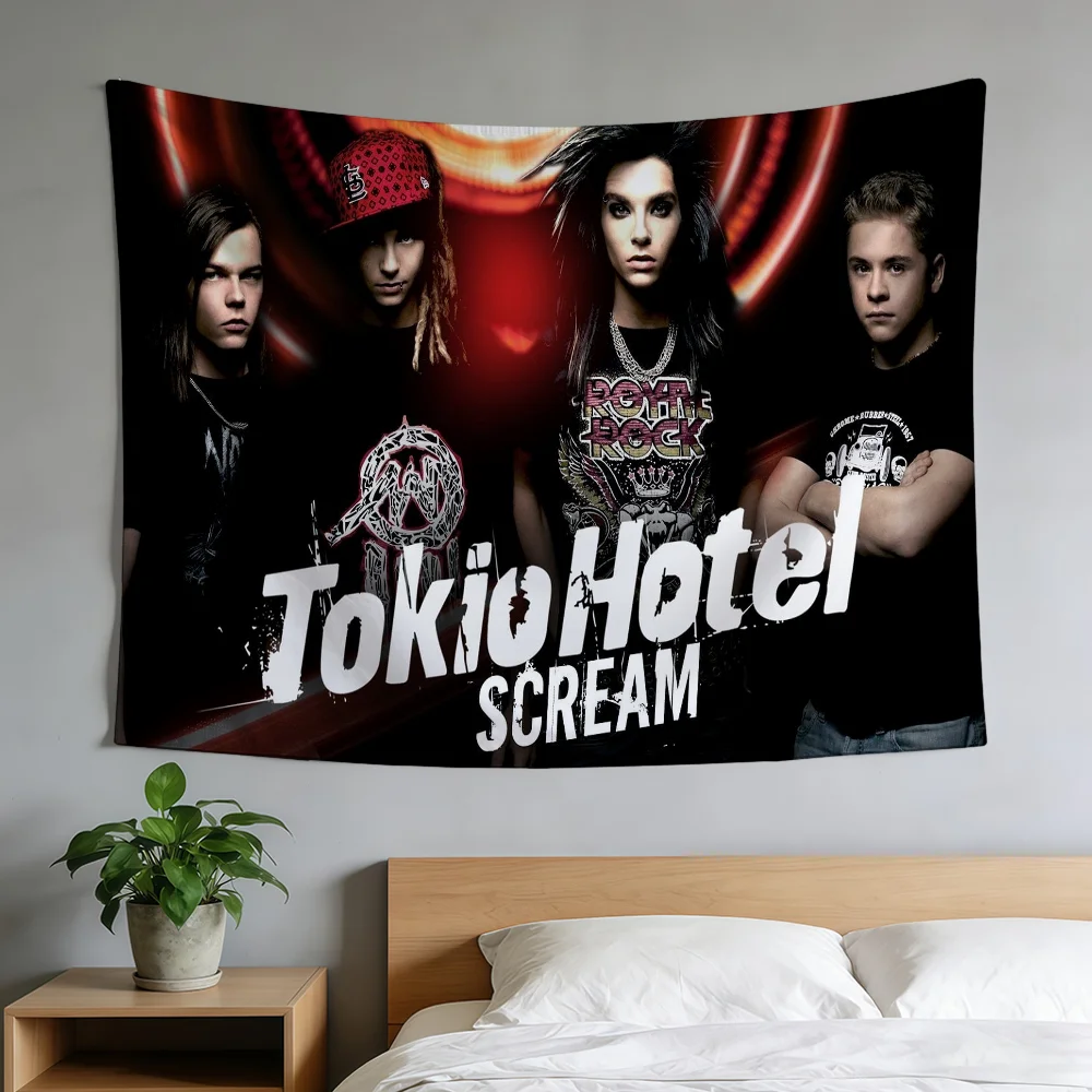 Bandera de Tom Kaulitz, Duradera, para Hotel, Exterior, Interior, Patio, Decoración Festiva, Diseño Clásico, Bandera de Pared para Habitación