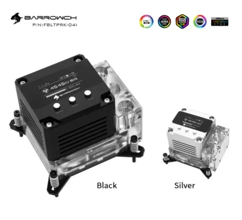 

Barrowch CPU Block Pump Reservoir Three In One, 17W PWM Intelligent Pump, OLED Digital Display, FBLTPRK-04I/LTPRK-04I/LTPRKA-04