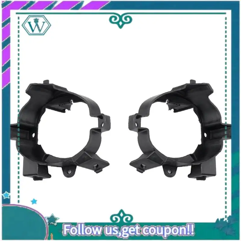 AA92-1Pair Front Fog Lamp Frame Holder Bracket For Nissan Qashqai J10 2006-2014 Spare Parts Car Fog Lights Holder Cover