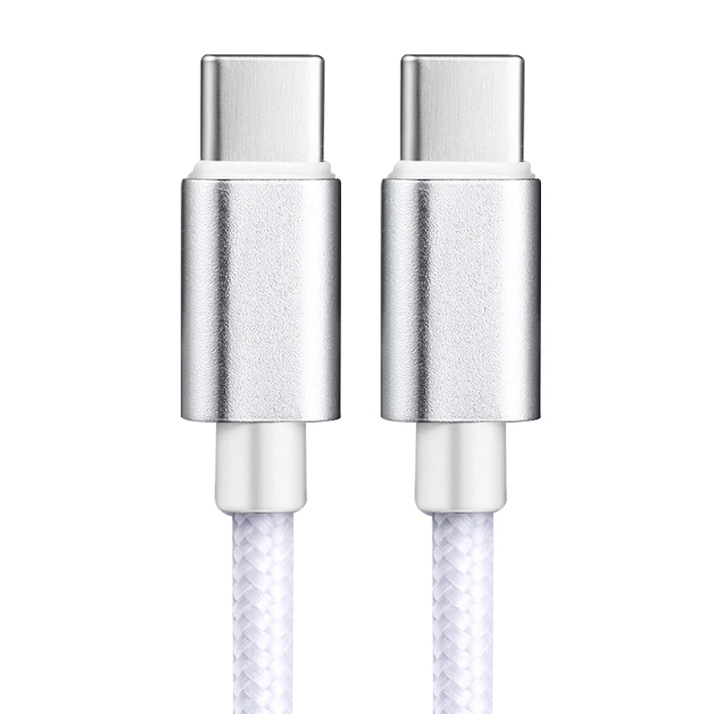 Nylon Geflochtenes 60W Typ-C-Kabel für iPhone 15 16 17 Pro Max 1m 2m 3m USB-C zu Typ-C Schnellladekabel für Samsung Xiaomi Huawei