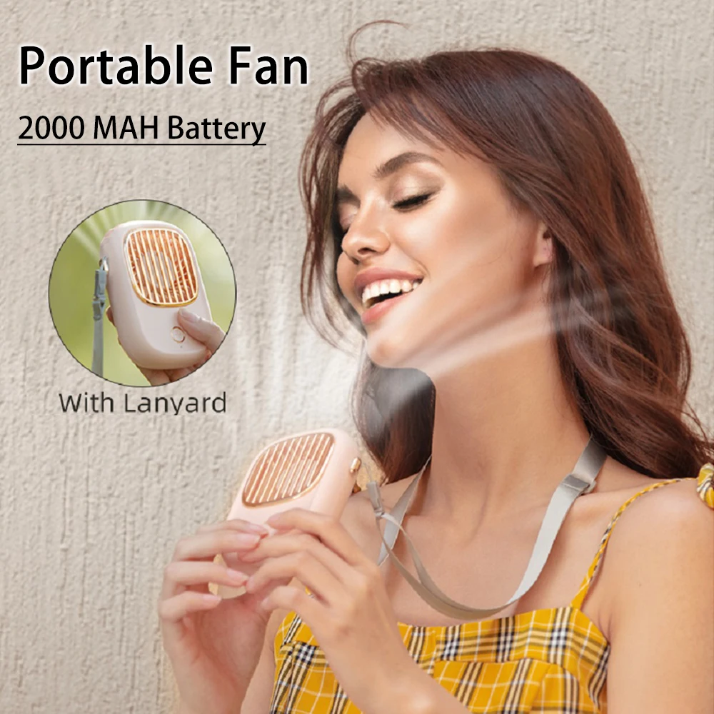 

Rechargeable Handheld Small Mini Ventilateur Fan Portable Usb Electric Hand Neck Fans For Outdoor Sports Travel