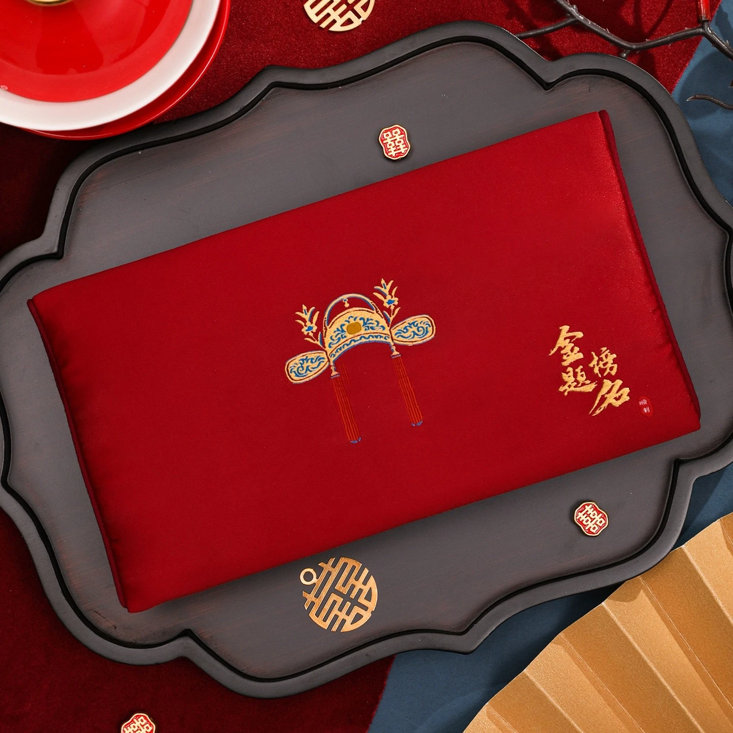Envelopes Vermelhos de Brocado - Embroidery Red avaliação e preço
