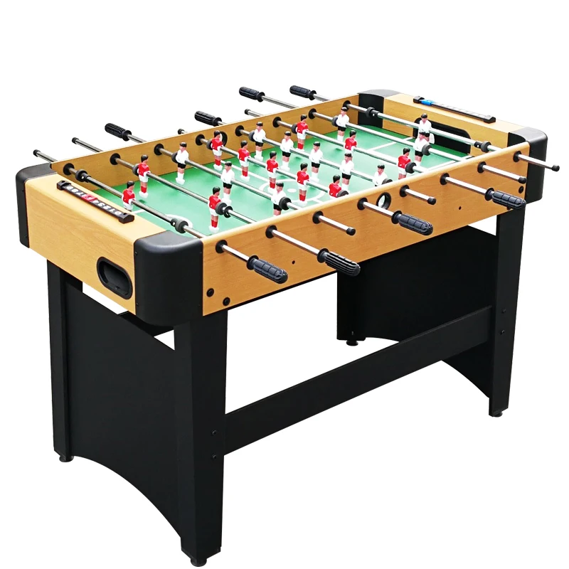 Mesa de fútbol portátil a precio de fábrica, juego de fútbol de mesa de futbolín personalizado de 48 pulgadas, mesa de fútbol de pie de bebé de tamaño pequeño