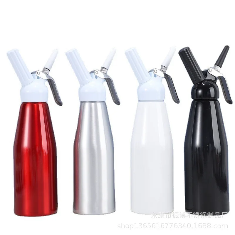 500Ml stainless steel cream gun cream frother cold brew coffee milk tea piping gun 1L aluminum commercial milk beater