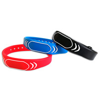 Smart Chip Wristband NFC Read Only 13.56MHz Adjustable Waterproof RFID Access Control Bracelet Key Tag Badge Token Card 1Pcs