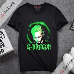 Kwon Ji Yong 90s Vintage Clothes G-DRAGON Graphic T Shirts Elegant and Youth Woman Blouses Kpop Harajuku Fashion Y2k Zevity Tops