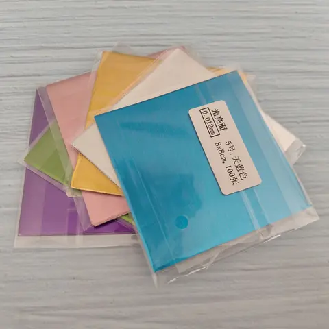 100Pcs 8x8CM  Chocolate Candy Aluminum Foil Packaging Paper Food Wrapping Sheet For Wedding Party Birthday Gift Wrap Decoration